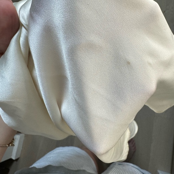 Orseund Iris Ballerina Wrap Mini Skirt in Cream - Picture 3 of 4